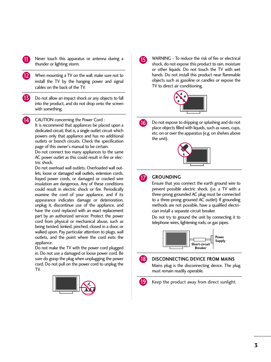 LG 26LG3DCH User Manual | Page 5 / 88