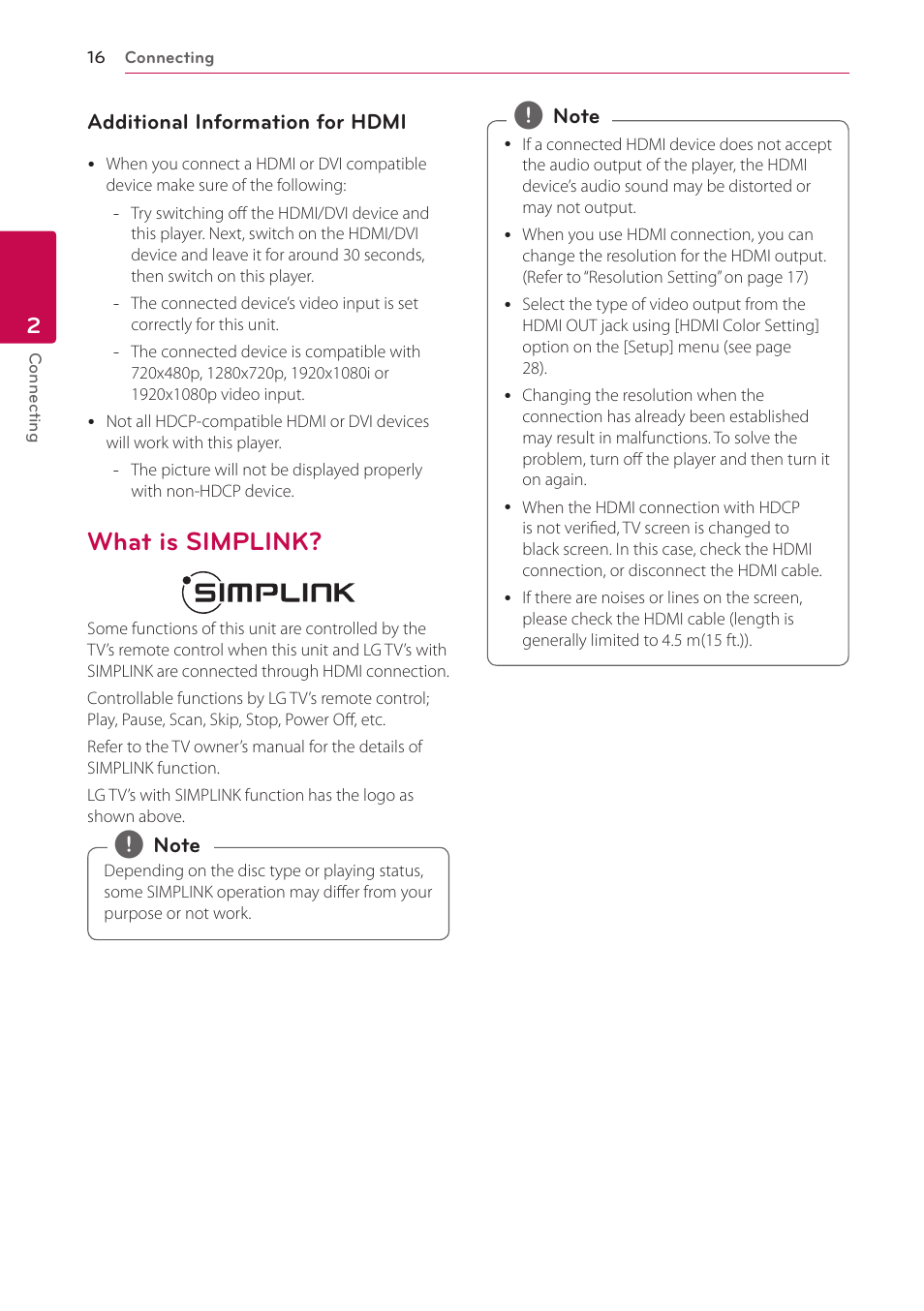 What is simplink, 16 – what is simplink | LG BP200 User Manual | Page 16 / 61