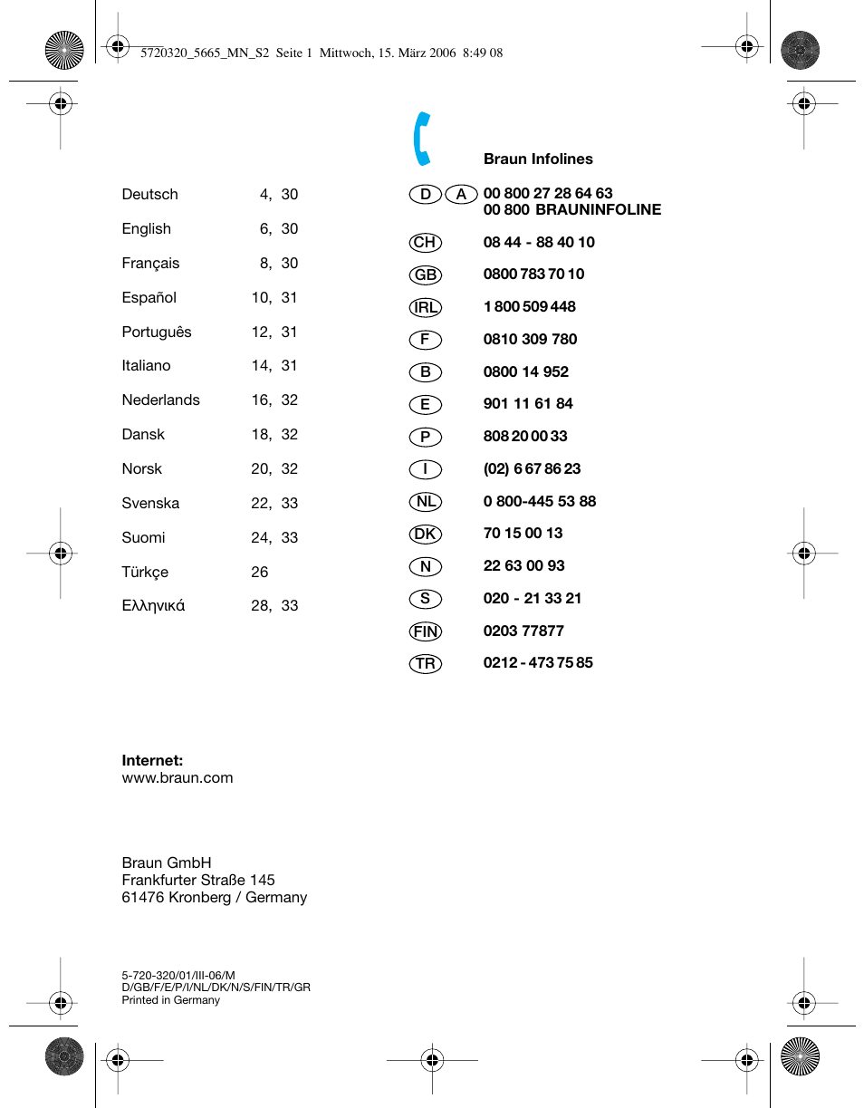 Braun 5610 Flex XP  EU User Manual | Page 2 / 33