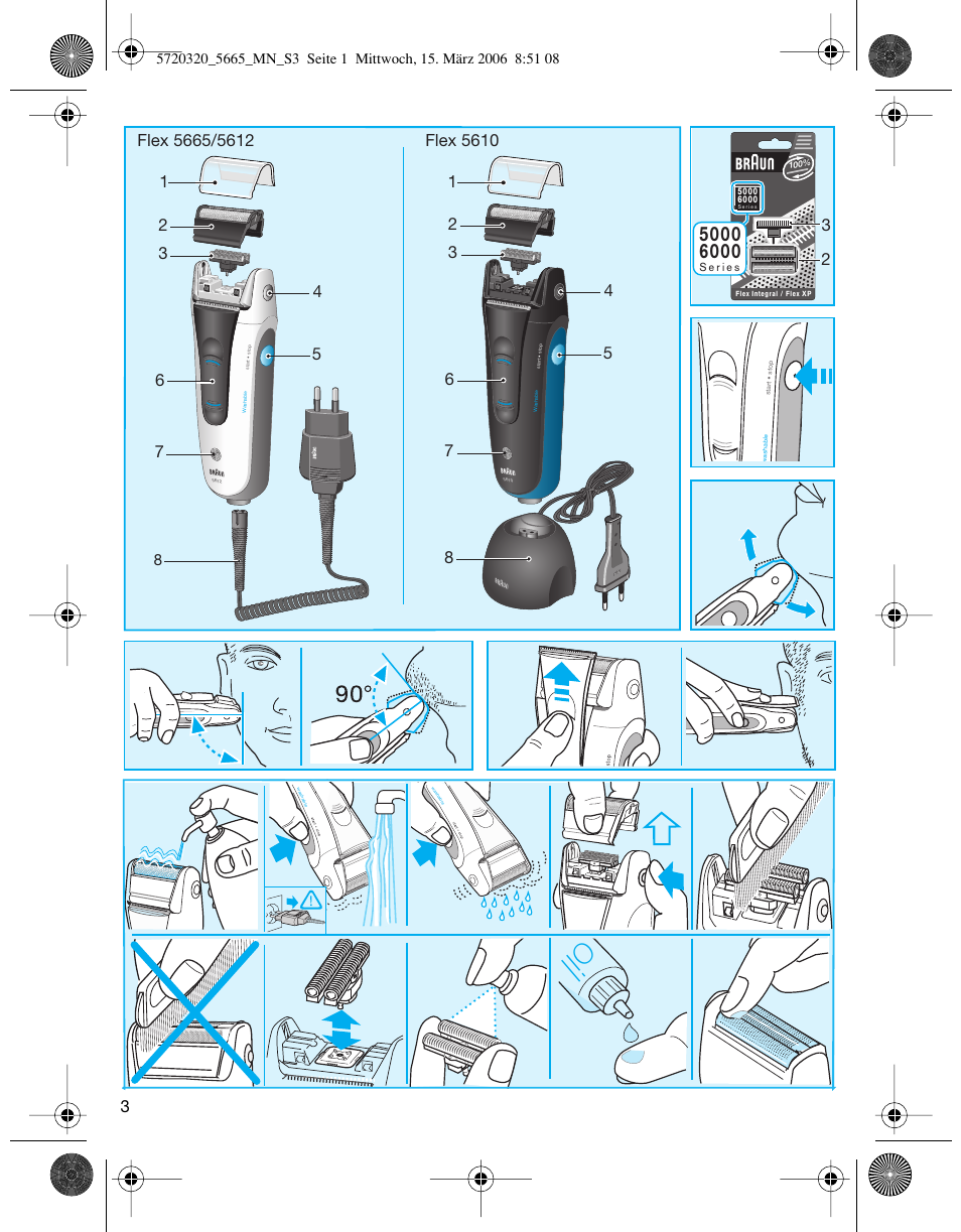 Braun 5610 Flex XP  EU User Manual | Page 3 / 33