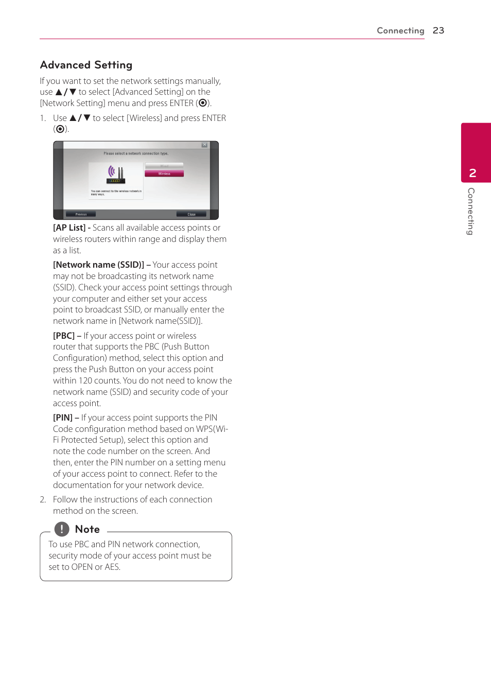 LG BP325W User Manual | Page 23 / 61