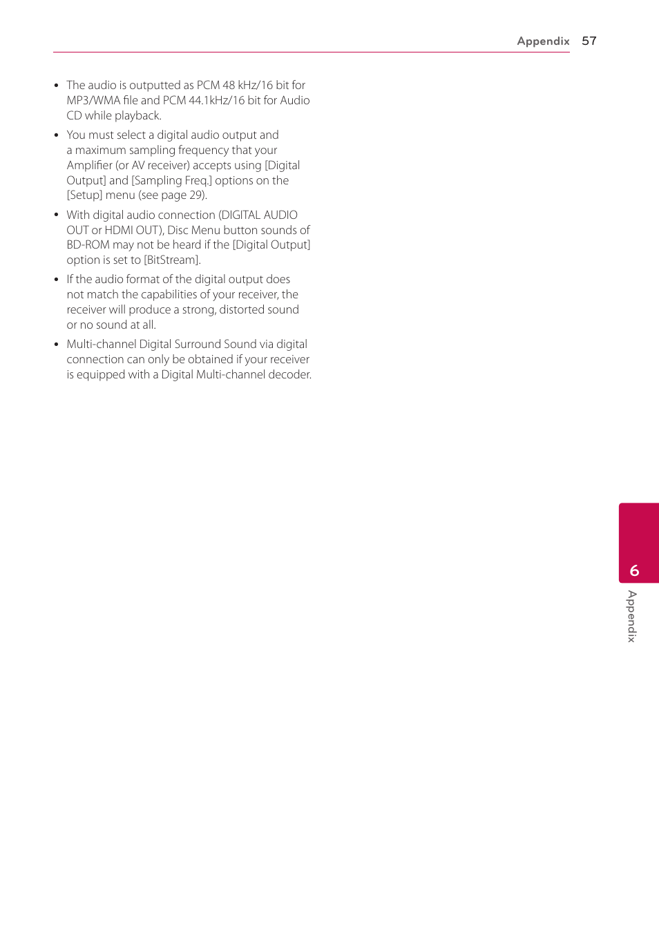 LG BP325W User Manual | Page 57 / 61