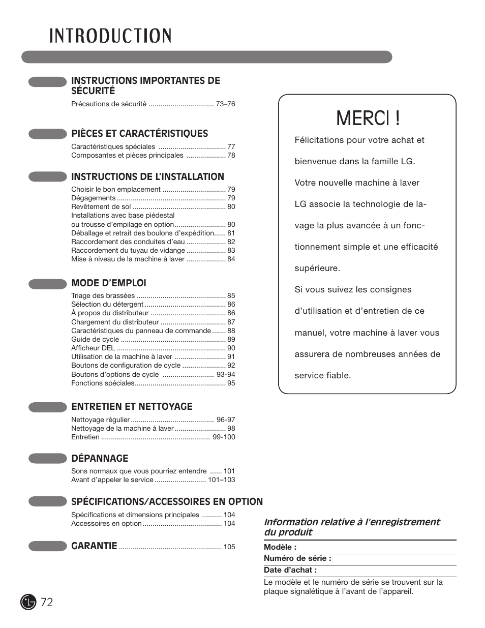 LG WM2701HV User Manual | Page 72 / 108