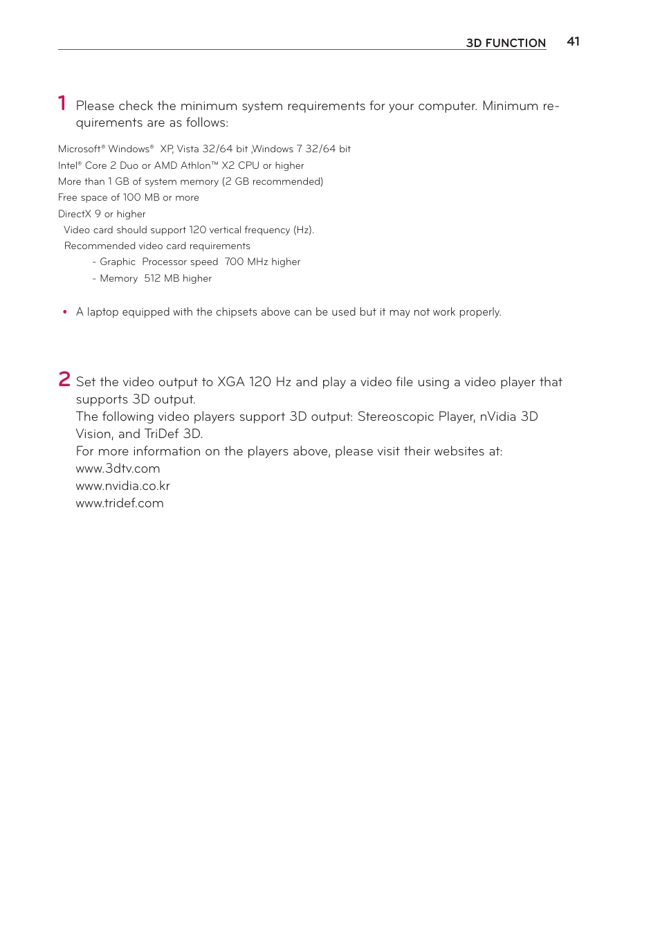 LG PA70G User Manual | Page 41 / 60