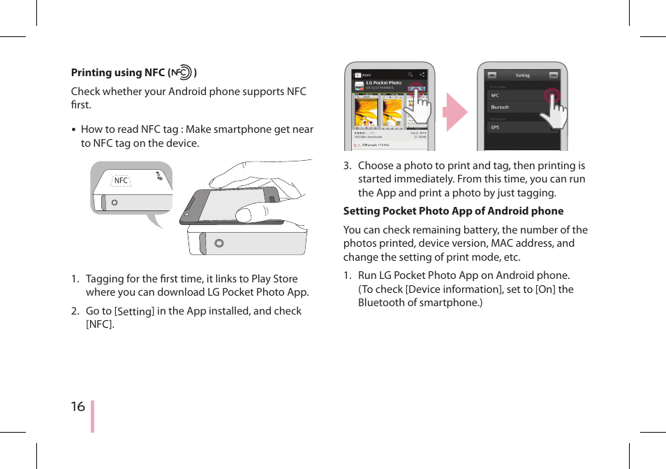 LG PD233 User Manual | Page 16 / 28