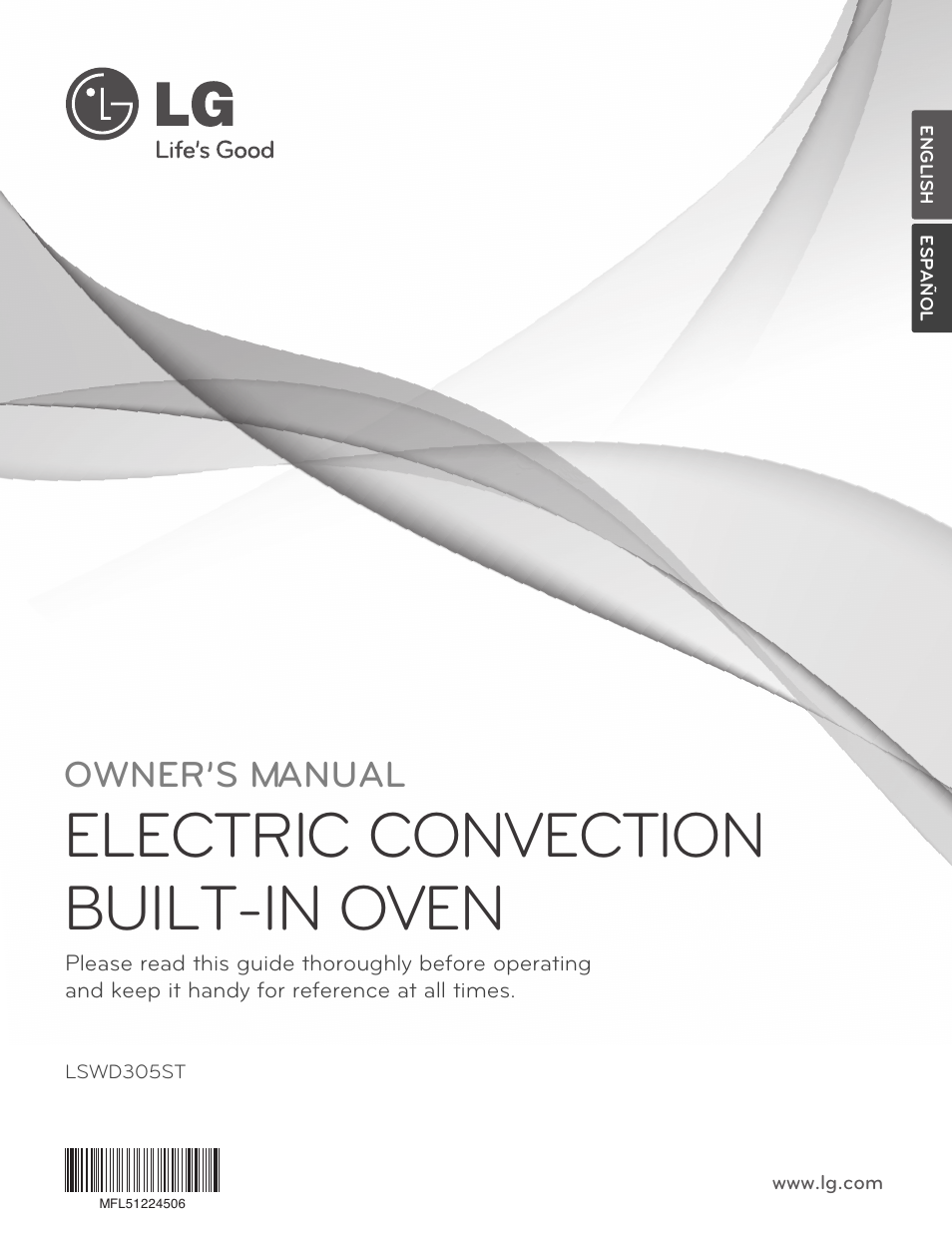 LG LSWD305ST User Manual | 80 pages