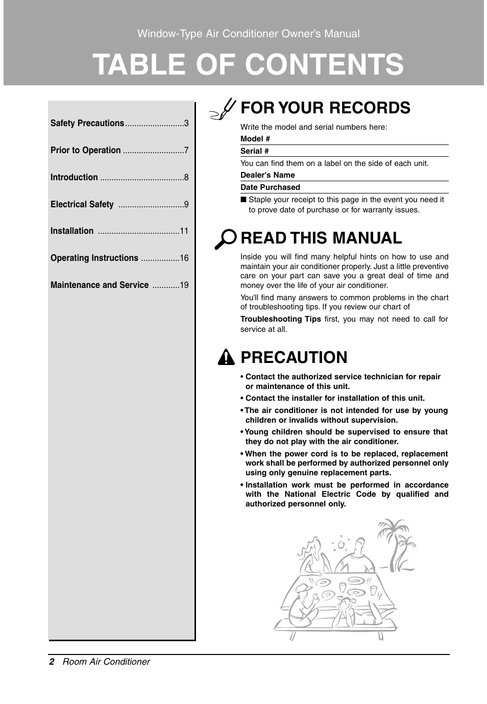 LG LW1011CR User Manual | Page 2 / 47
