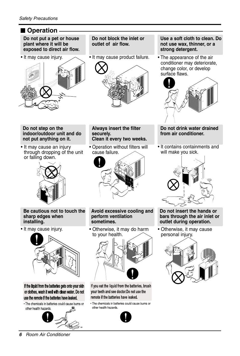 Operation | LG LW1011CR User Manual | Page 6 / 47