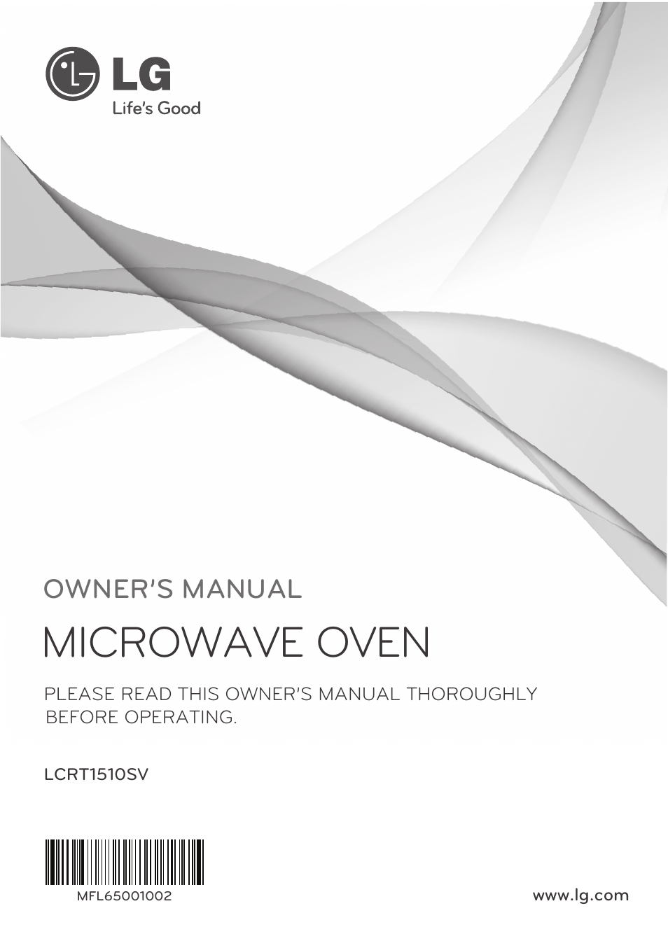 LG LCRT1510SV User Manual | 29 pages