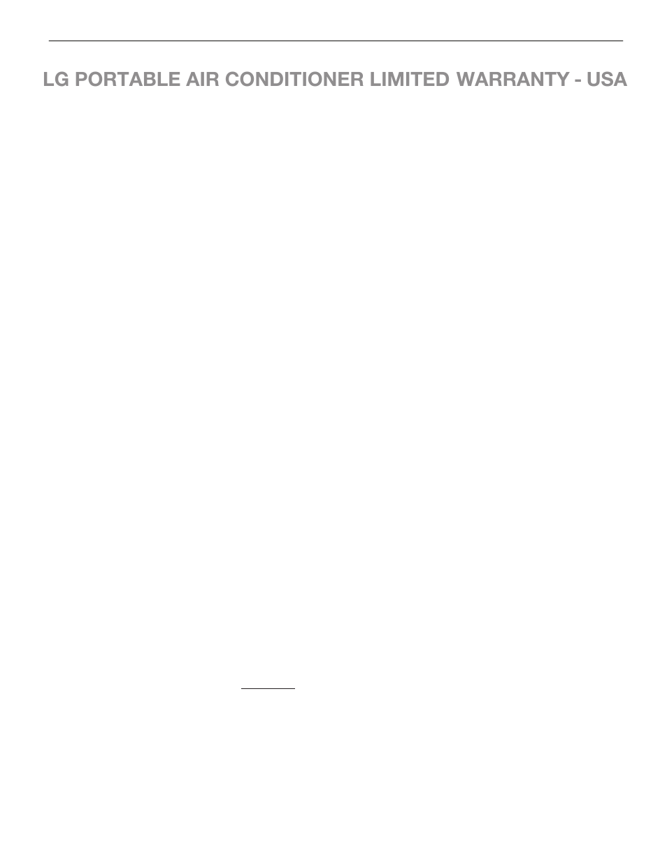 Lg portable air conditioner limited warranty - usa | LG LP1213GXR User Manual | Page 27 / 28
