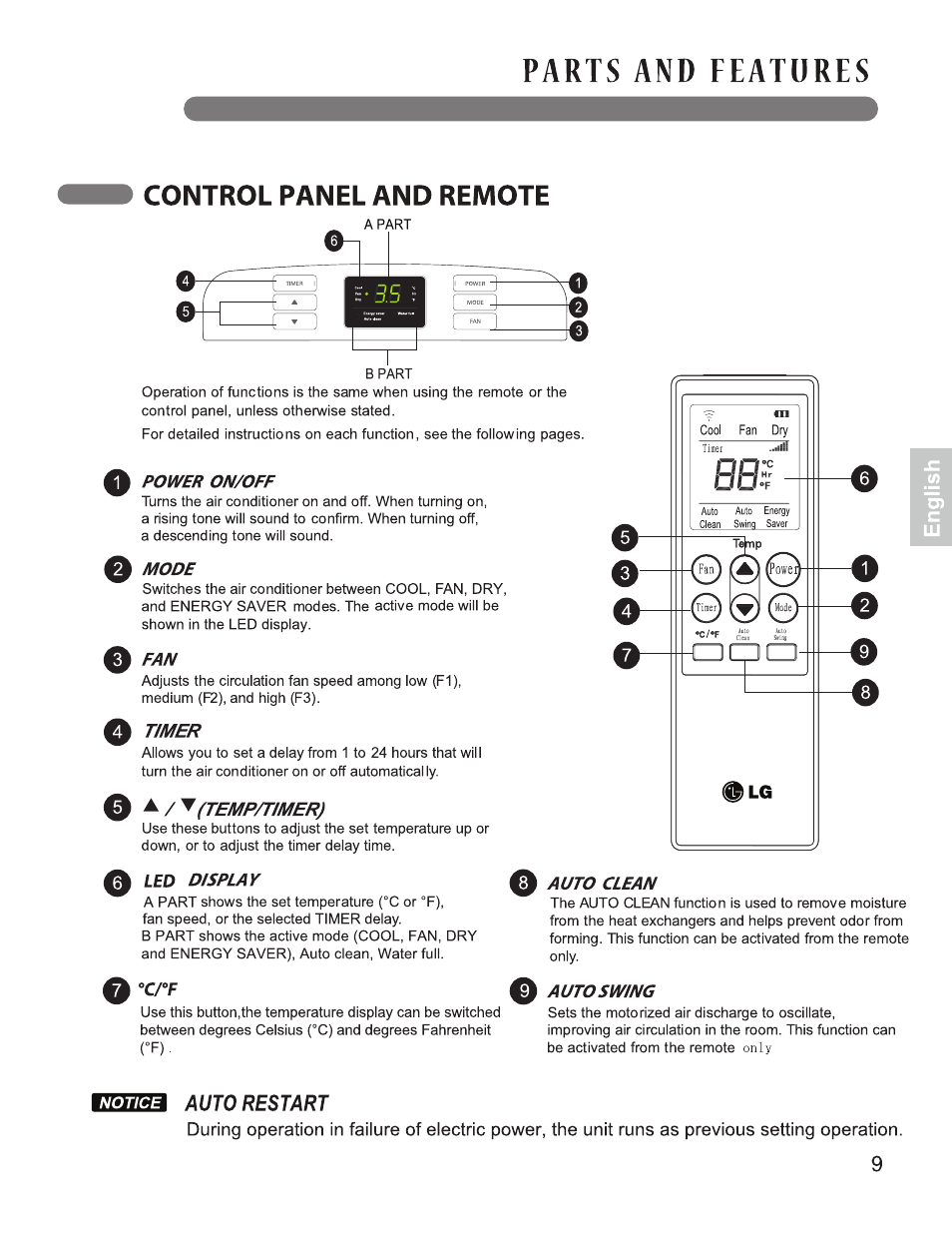 LG LP1213GXR User Manual | Page 9 / 28