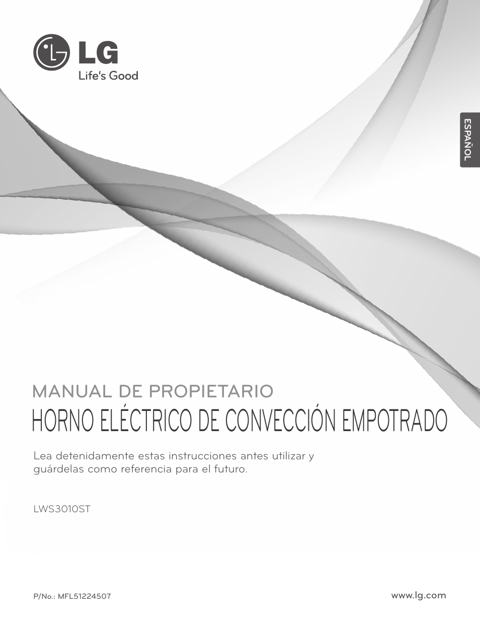 Horno eléctrico de convección empotrado, Manual de propietario | LG LWS3010ST User Manual | Page 37 / 76