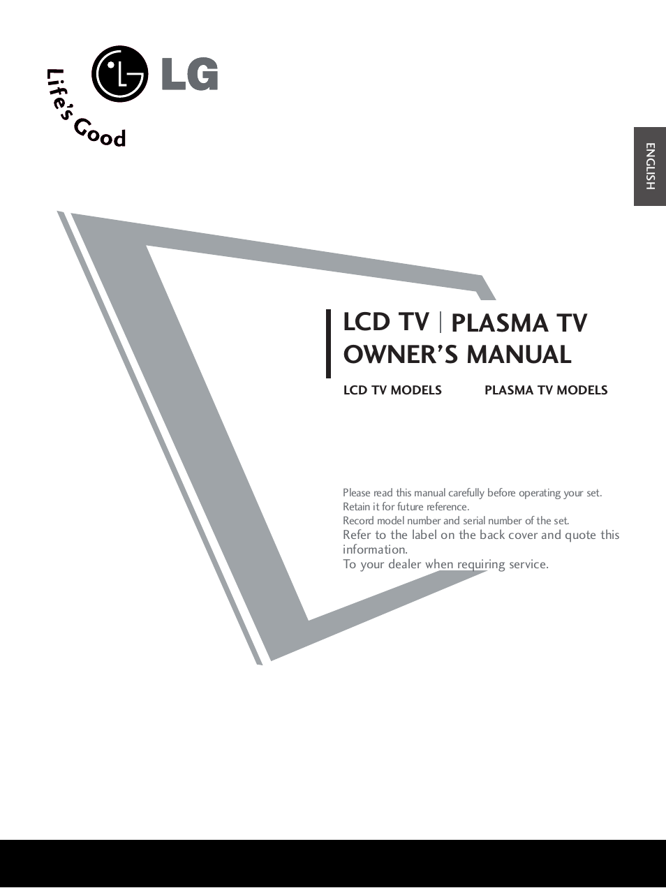 LG 42LB9R User Manual | 88 pages