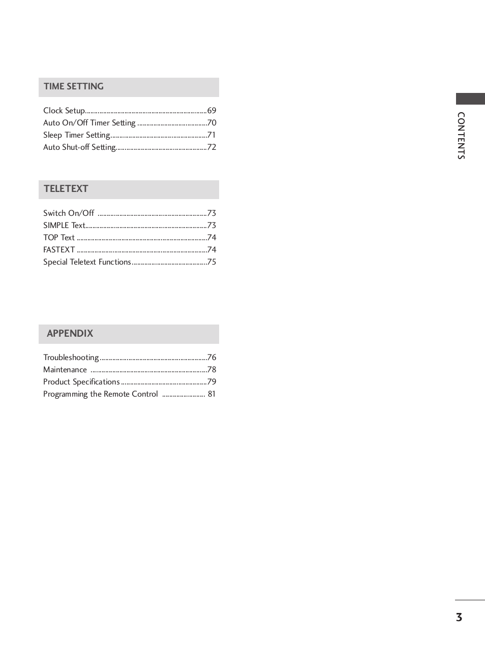 LG 42LB9R User Manual | Page 5 / 88