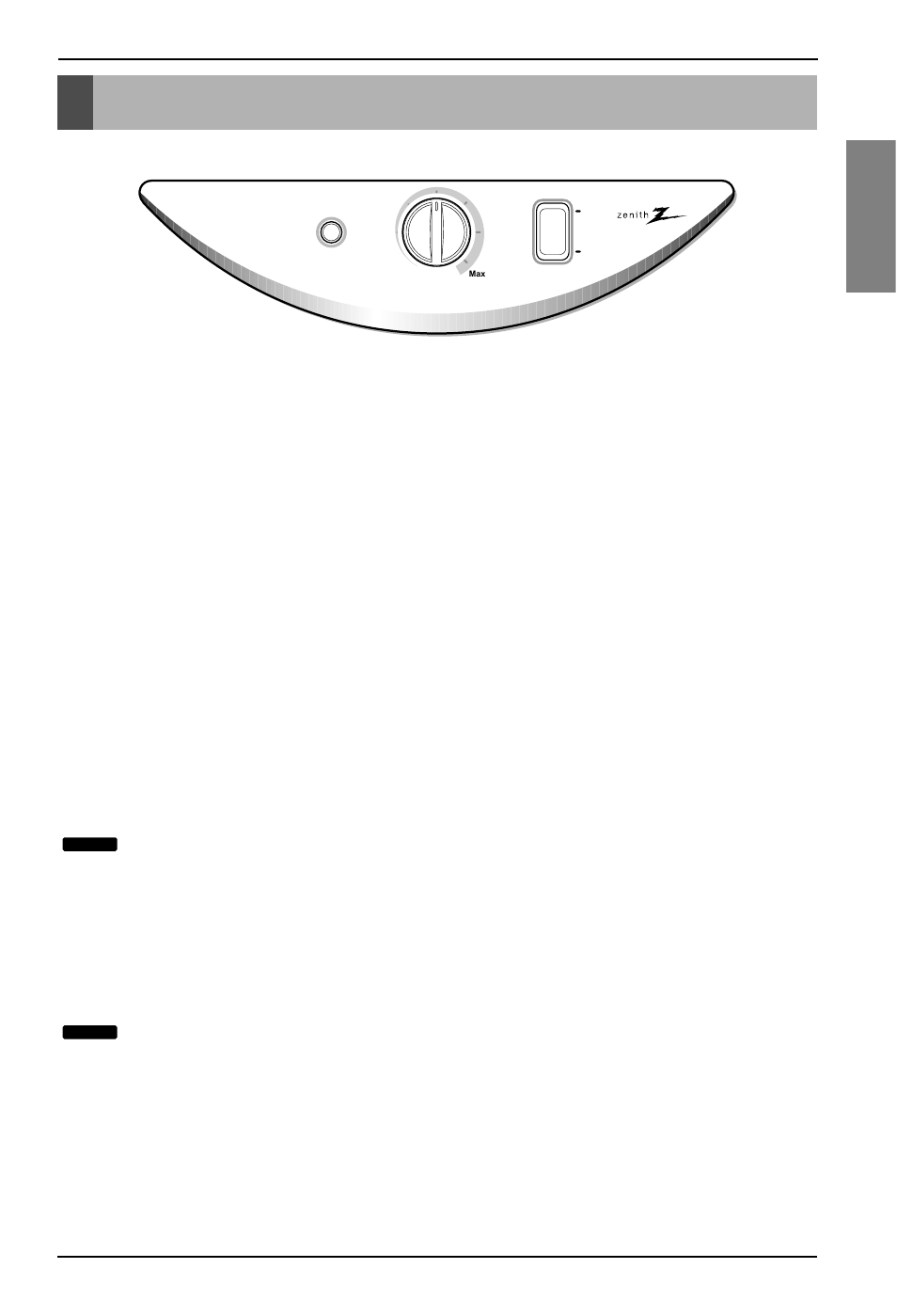 Operating instructions, English, Control | Unit operation, De-icer control (invisible) | LG ZD30 User Manual | Page 11 / 35