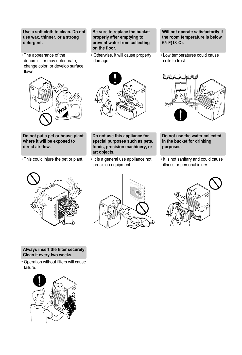 Xa w, Thinner, Operation | LG ZD30 User Manual | Page 6 / 35