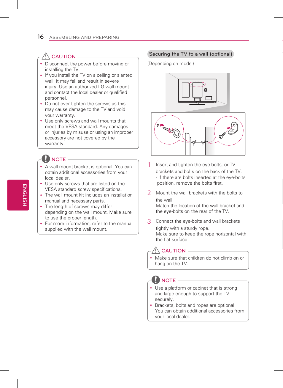 Tidying cables 1 | LG 60PN5700 User Manual | Page 16 / 52