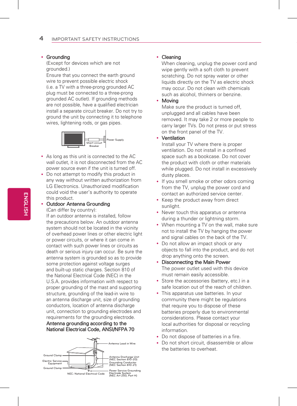 LG 60PN5700 User Manual | Page 4 / 52