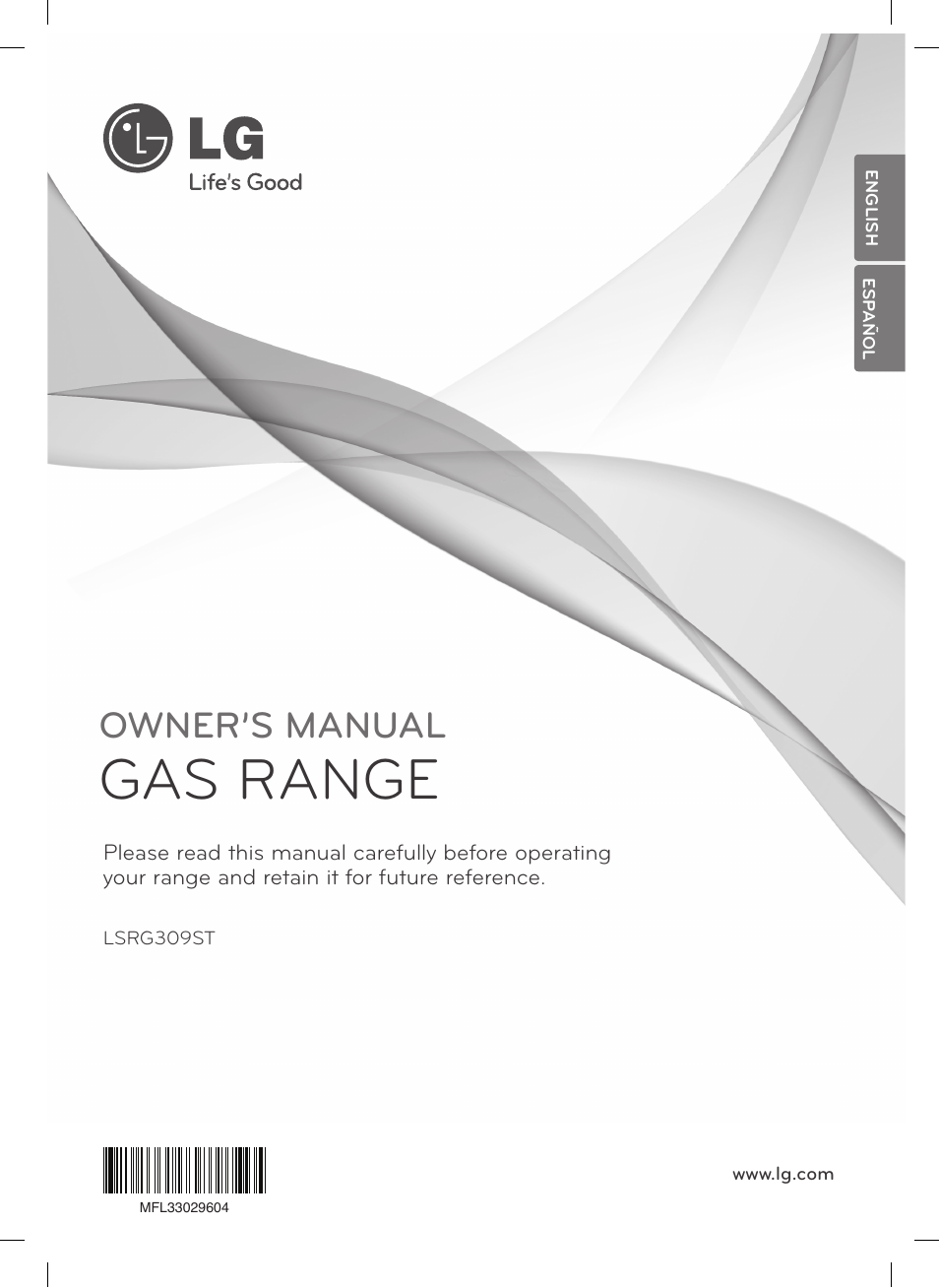 LG LSRG309ST User Manual | 92 pages