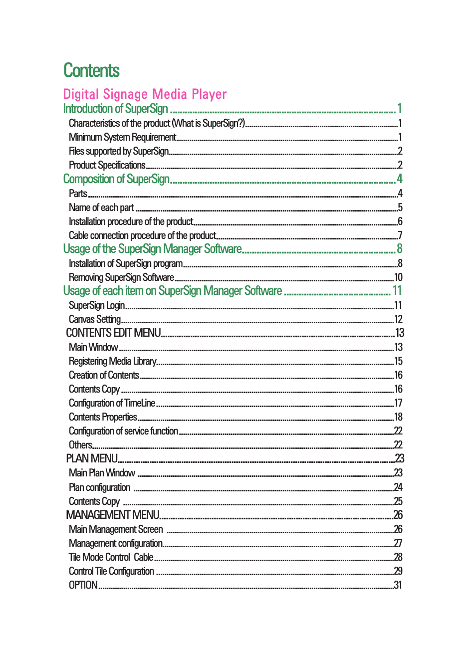 LG NC1000 User Manual | Page 2 / 58