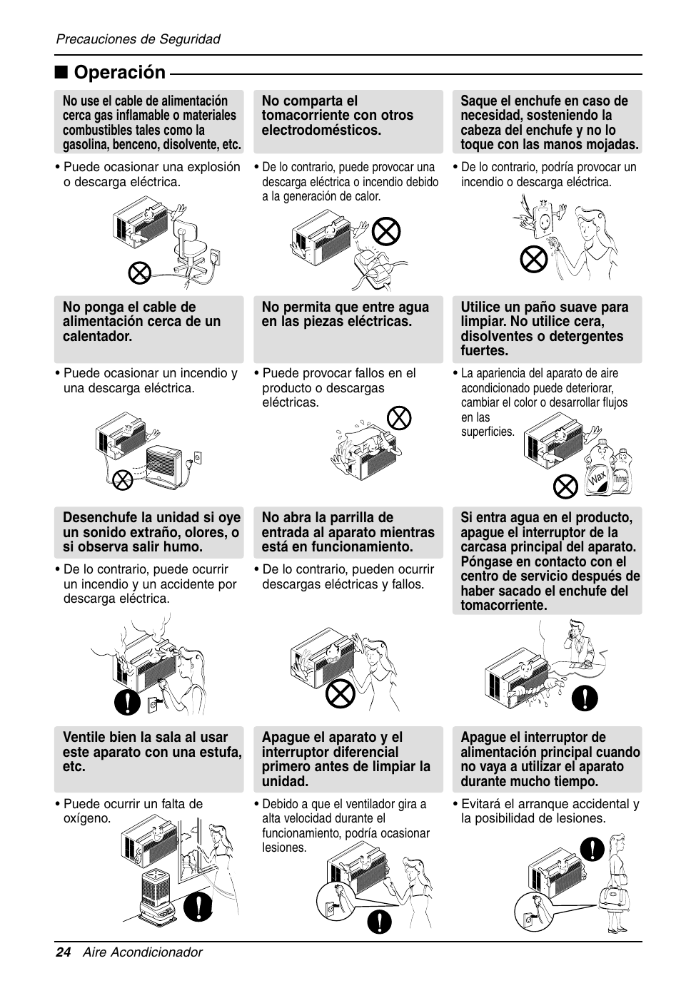 Operación | LG LW1210HR User Manual | Page 24 / 44