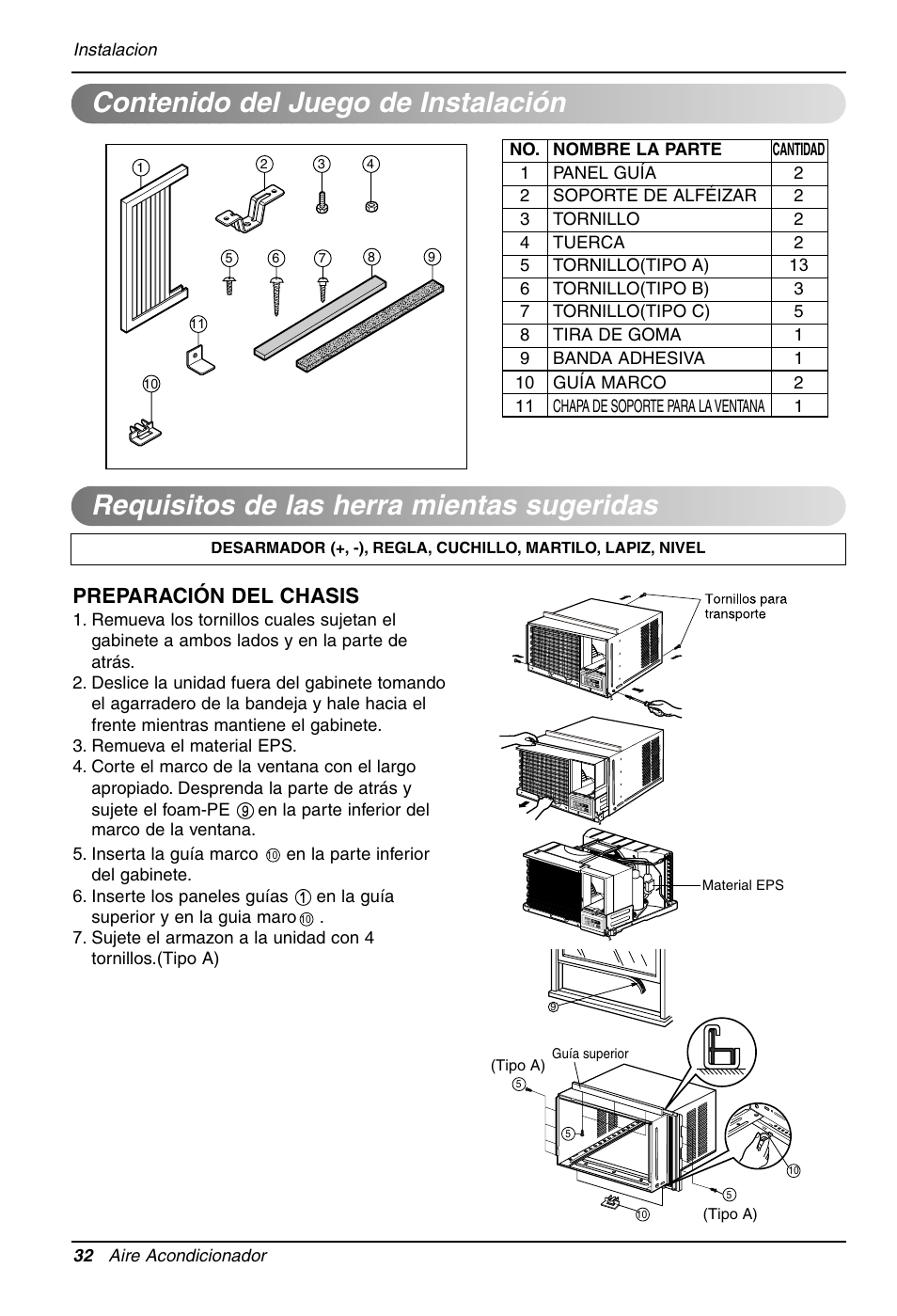 Preparación del chasis | LG LW1210HR User Manual | Page 32 / 44