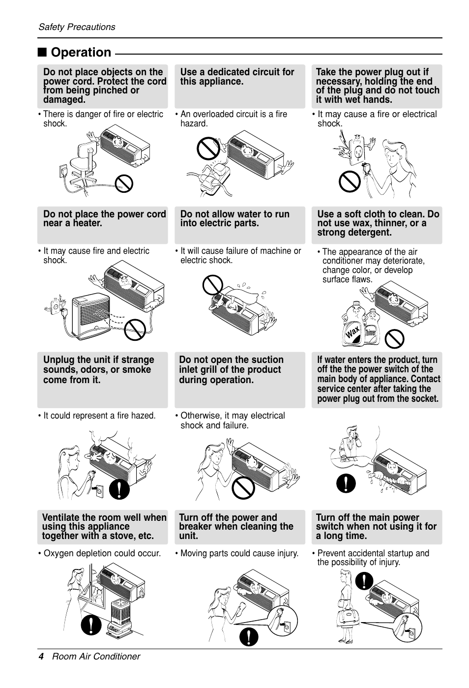 Operation | LG LP090HED1 User Manual | Page 4 / 27