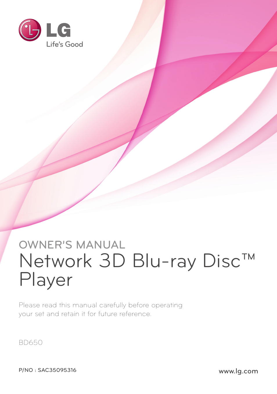 LG BD650 User Manual | 64 pages