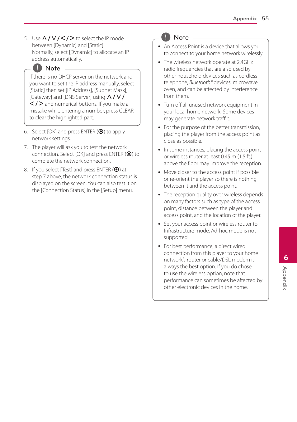 LG BD650 User Manual | Page 55 / 64