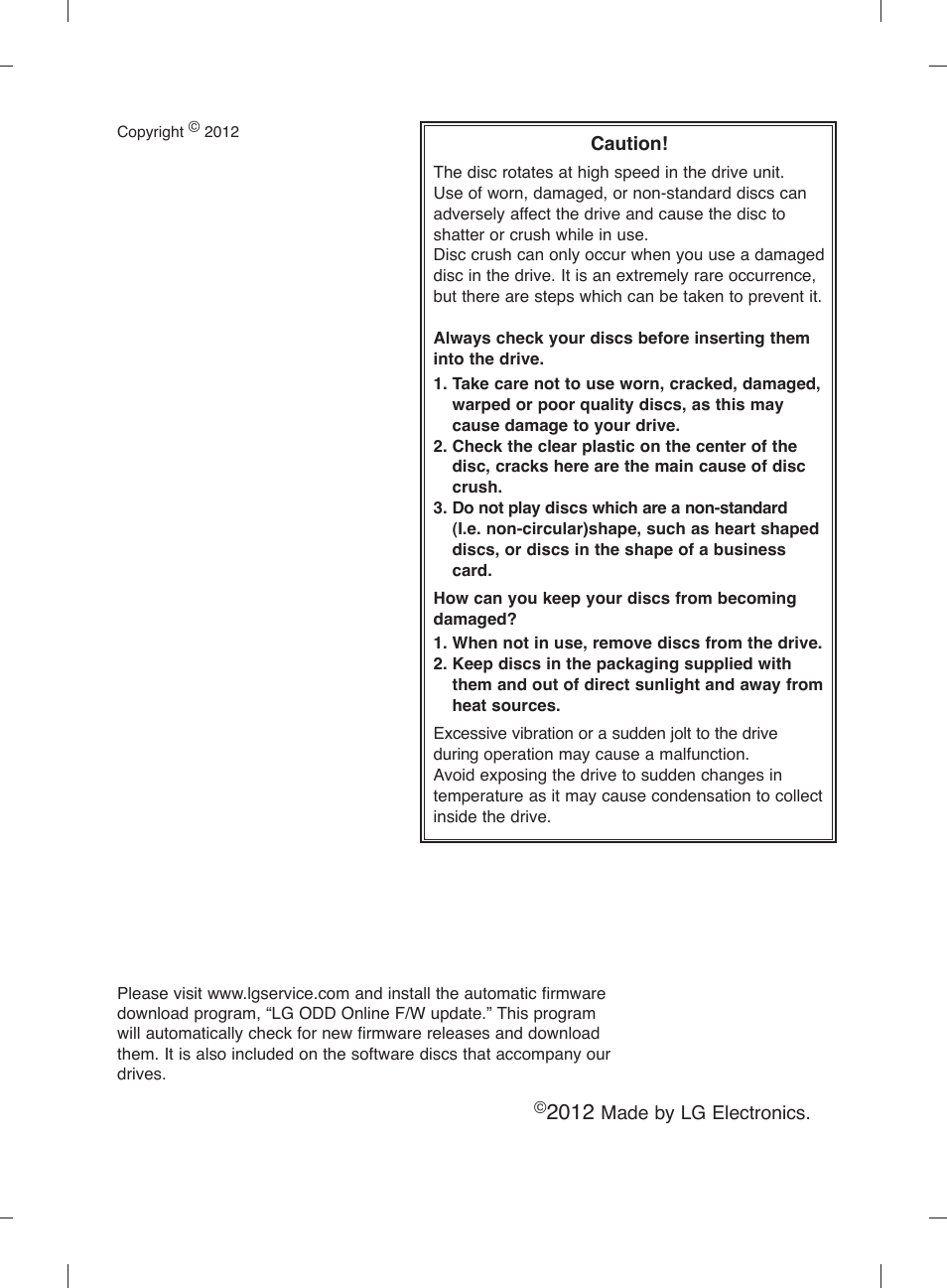 LG BE14NU40 User Manual | Page 15 / 15