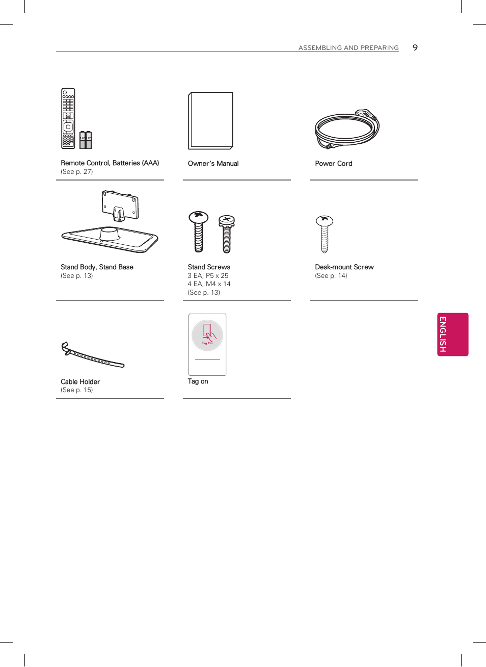 LG 47LN5700 User Manual | Page 9 / 72