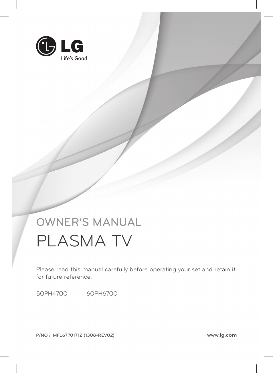 LG 60PH6700 User Manual | 56 pages