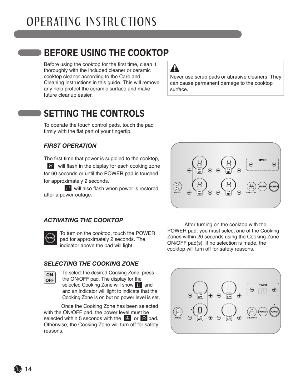 LG LSCI307ST User Manual | Page 14 / 64