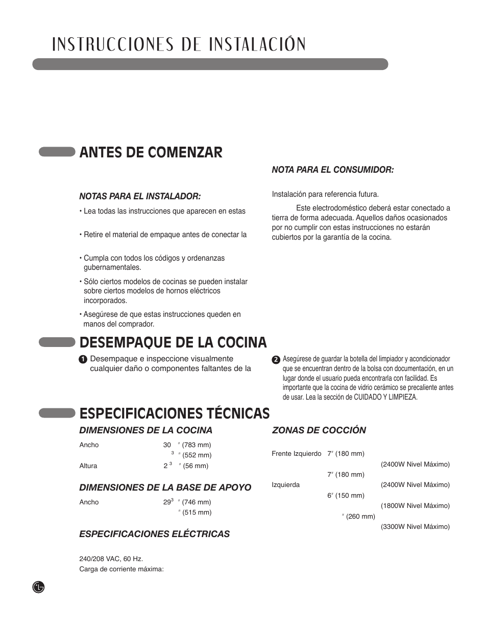 LG LSCI307ST User Manual | Page 50 / 64