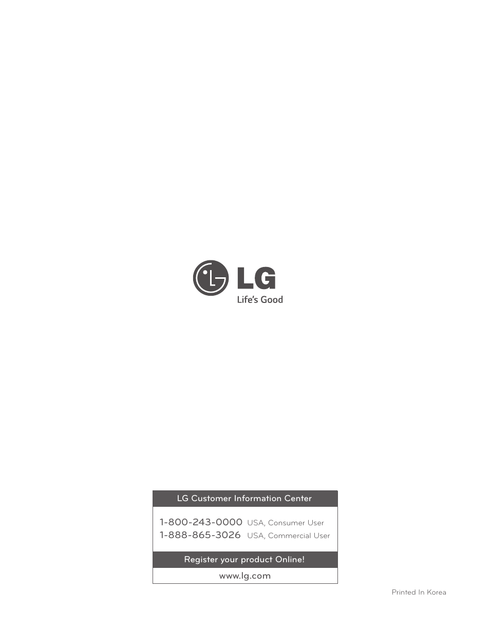 LG LSCI307ST User Manual | Page 64 / 64