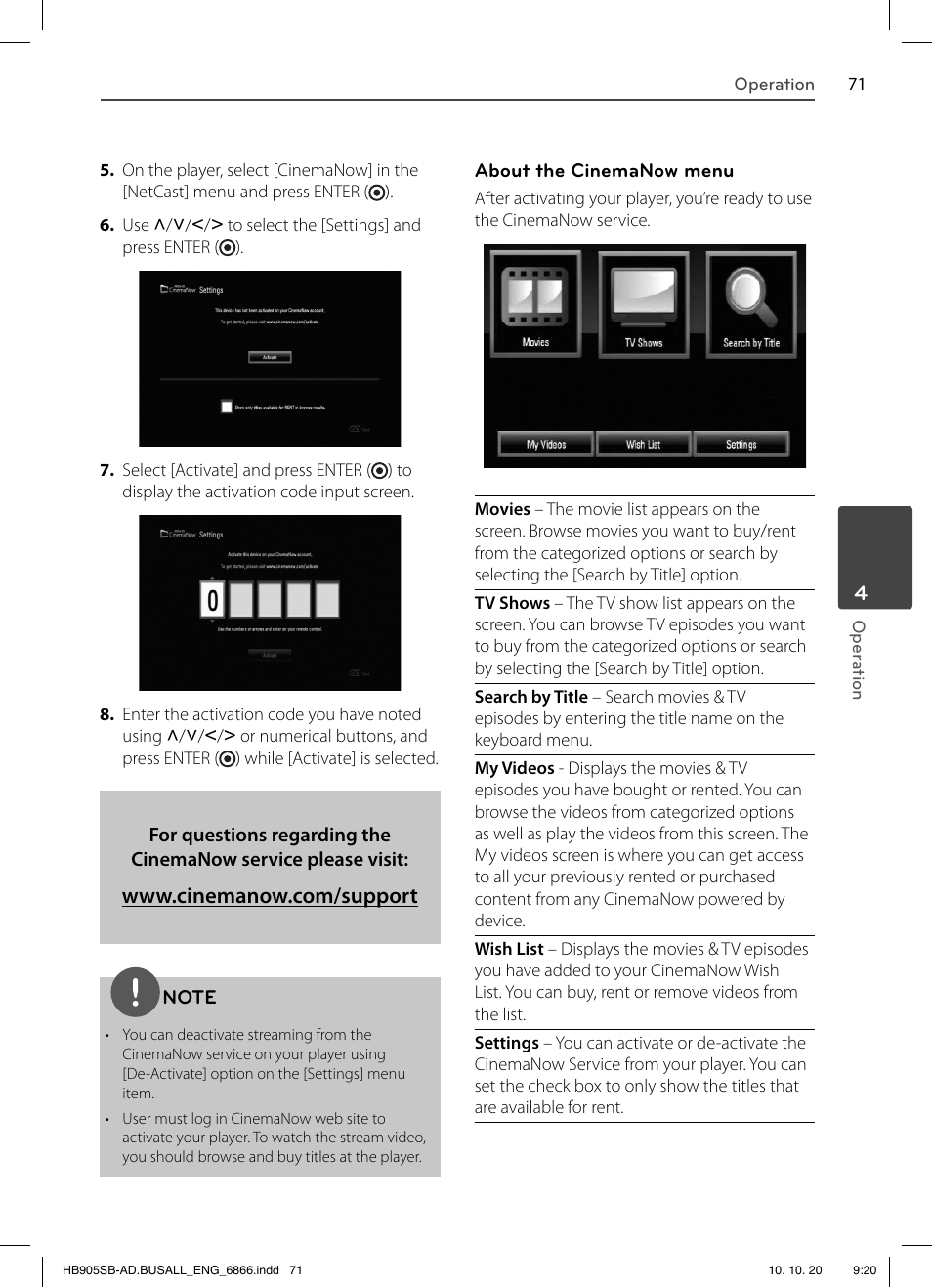 LG LHB535 User Manual | Page 71 / 112