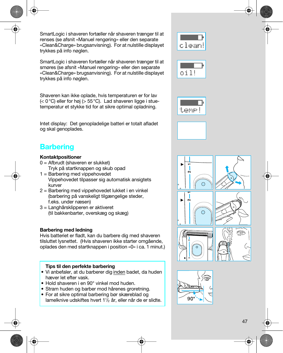 Barbering | Braun 7680 Syncro System Logic User Manual | Page 47 / 79