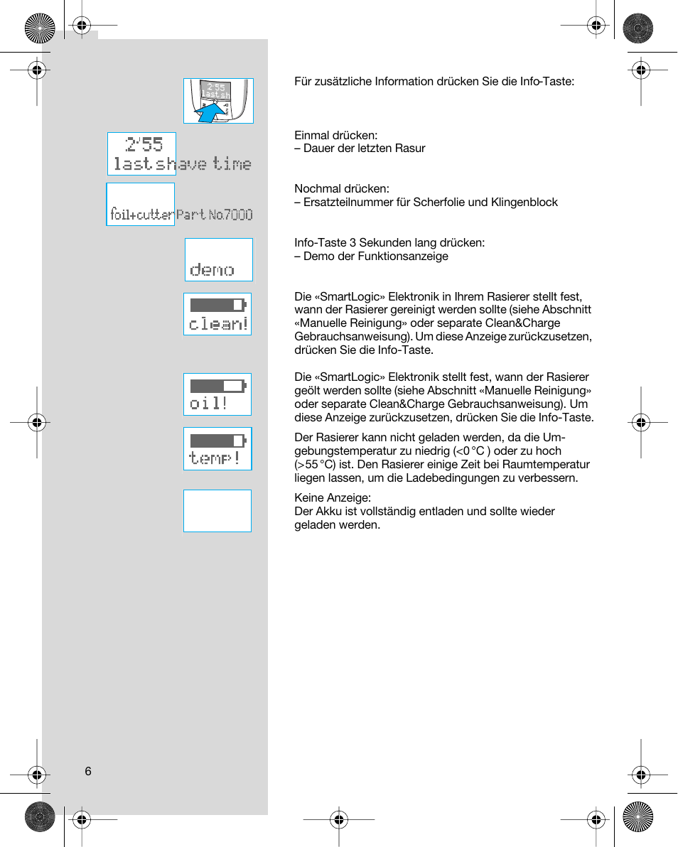 Braun 7680 Syncro System Logic User Manual | Page 6 / 79