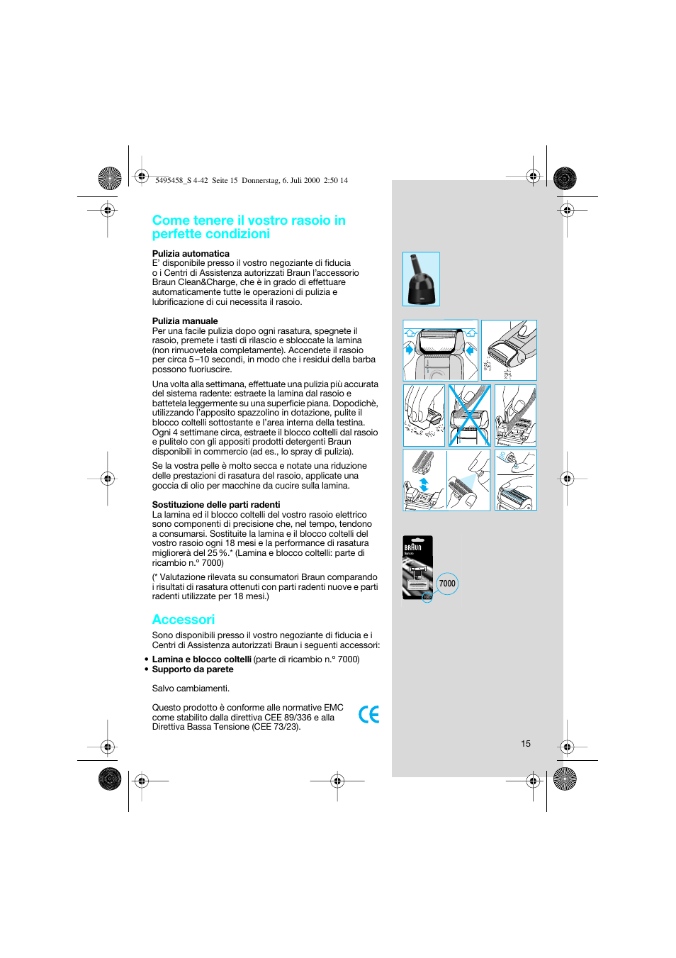 Accessori | Braun 7015 cord User Manual | Page 15 / 38