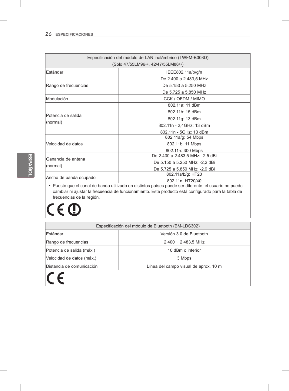 LG 55LM960V User Manual | Page 148 / 262