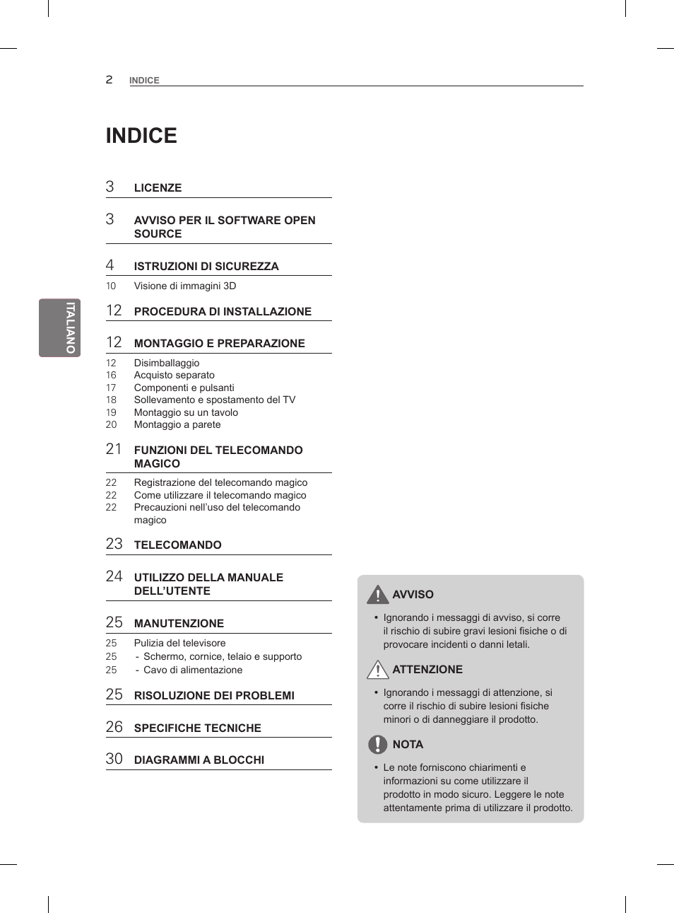 Indice | LG 55LM960V User Manual | Page 92 / 262