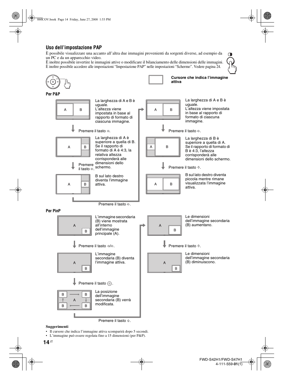 Uso dell’impostazione pap | LG LS47F User Manual | Page 234 / 304