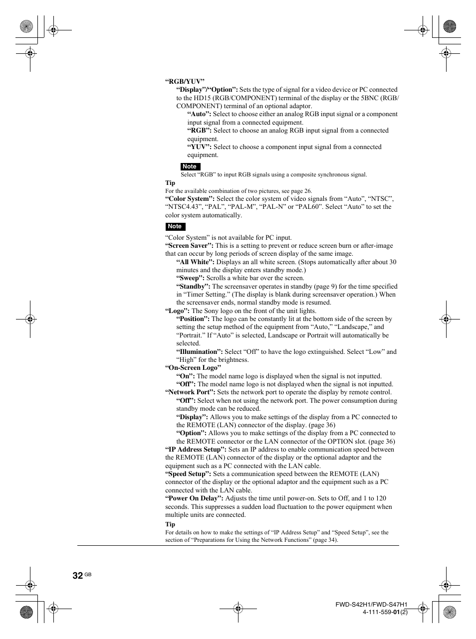 LG LS47F User Manual | Page 80 / 304