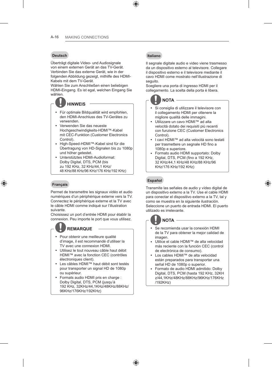 LG 42LB700V User Manual | Page 16 / 360