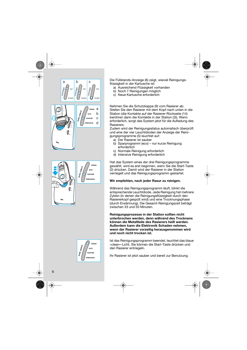 Ab c, 32 1 of f, Ab c d | Braun 8595 Activator  EU User Manual | Page 6 / 99