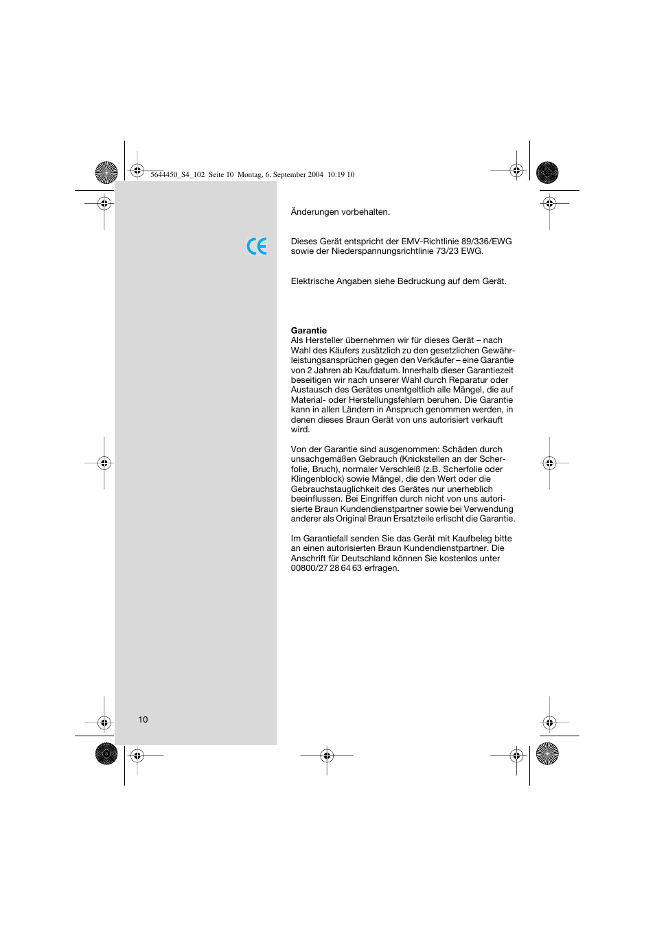 Braun 8585 Activator User Manual | Page 10 / 99