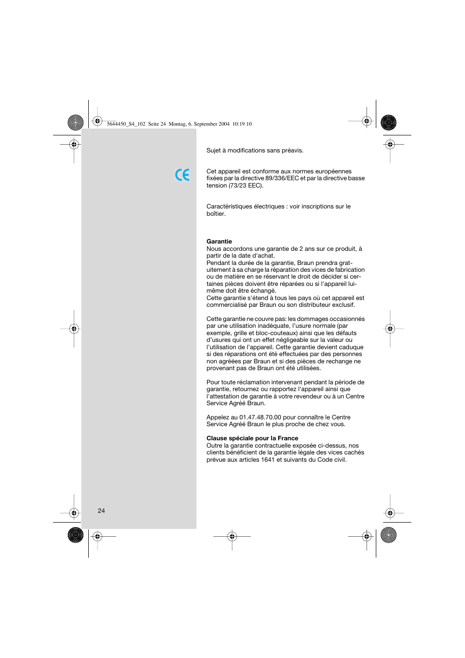 Braun 8585 Activator User Manual | Page 24 / 99