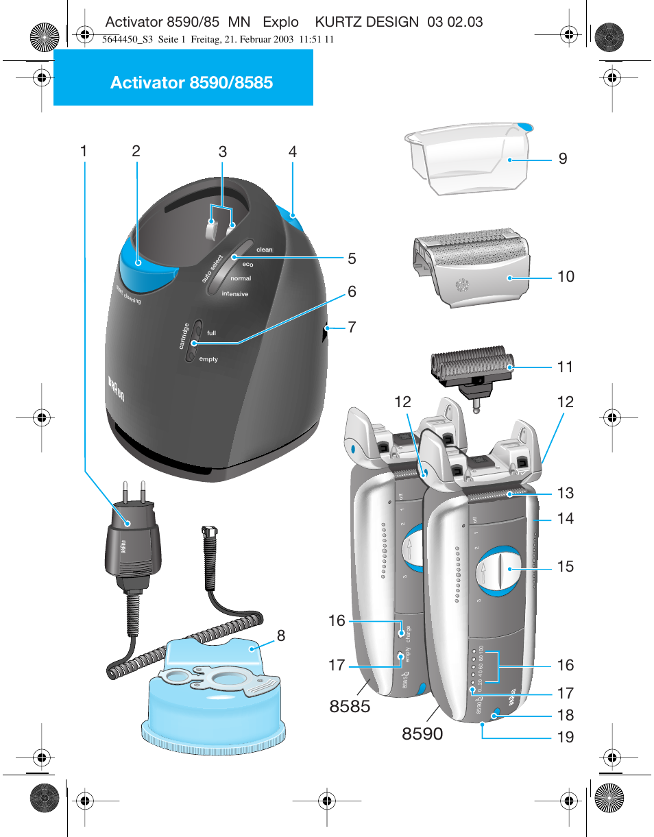 Braun 8585 Activator User Manual | Page 3 / 99