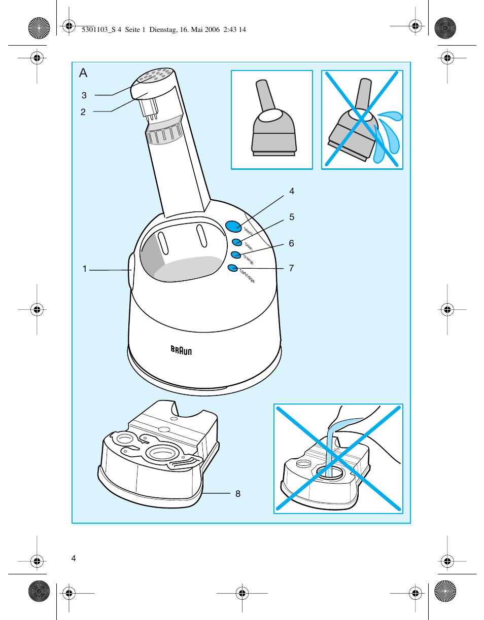 Braun Clean & Charge (Syncro) User Manual | Page 3 / 36