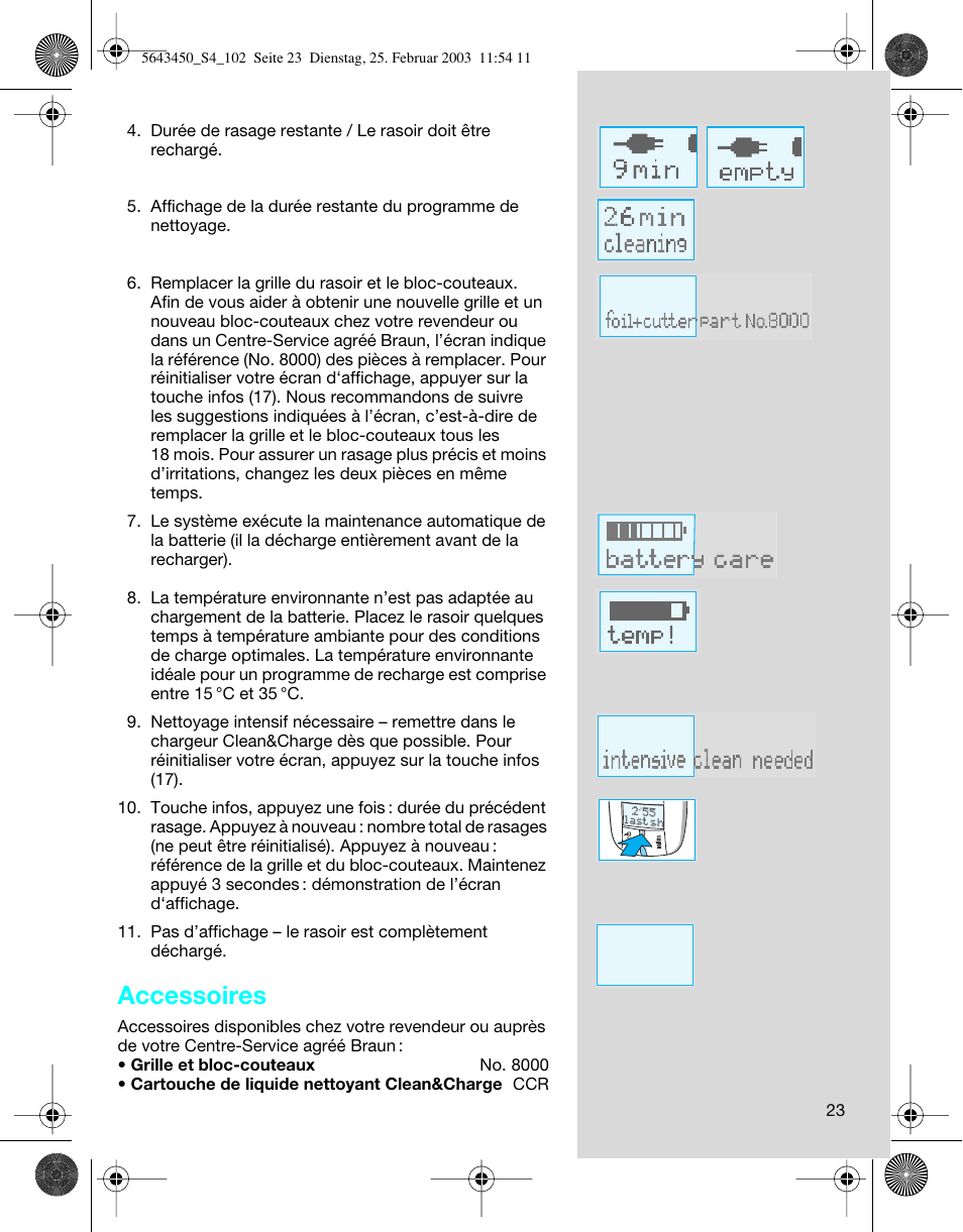 Accessoires | Braun Clean & Charge (Activator) User Manual | Page 23 / 99